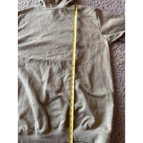 Carhartt Loose Fit L Tall Sage Green Hoodie Sweatshirt Sleeve Hit Logo - Picture 7 of 8